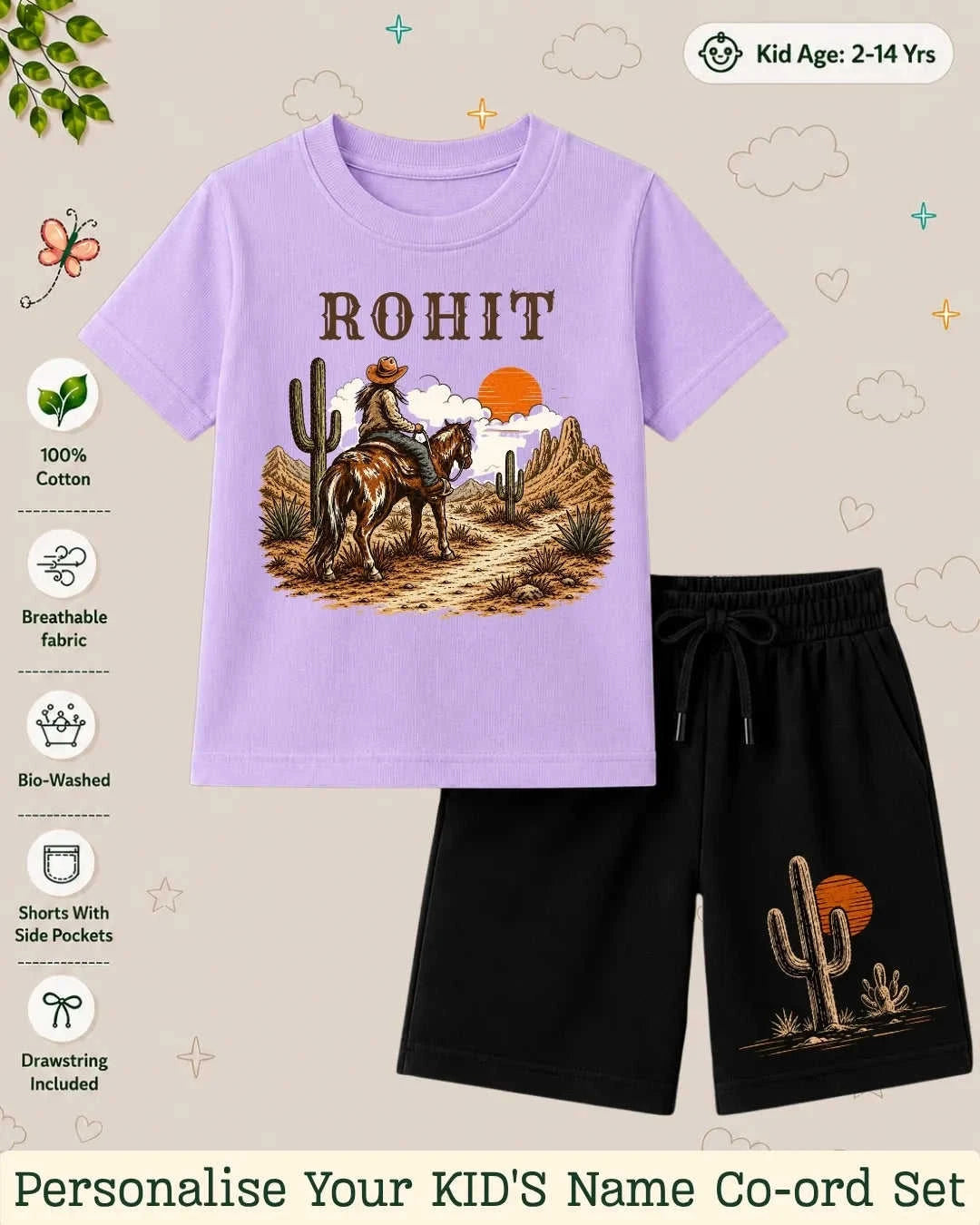 Adventure Custom Kid's Co-ord Set Swiftsoul