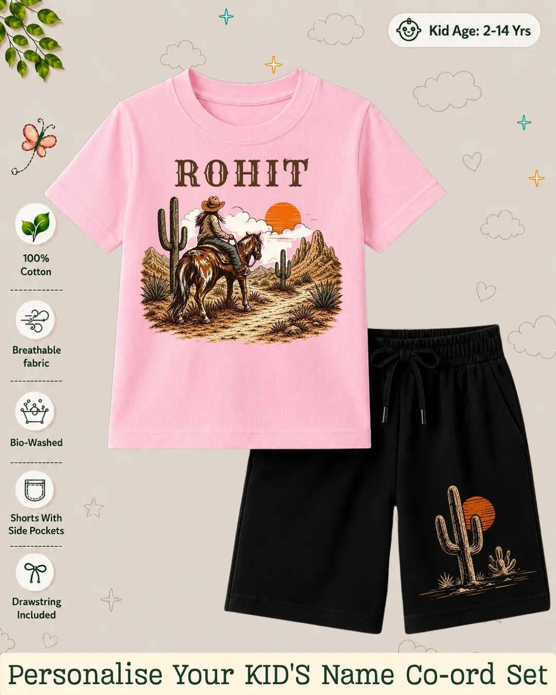Adventure Custom Kid's Co-ord Set Swiftsoul