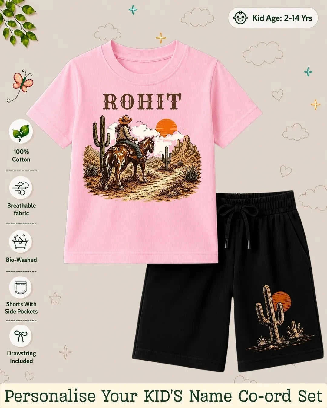 Adventure Custom Kid's Co-ord Set Swiftsoul