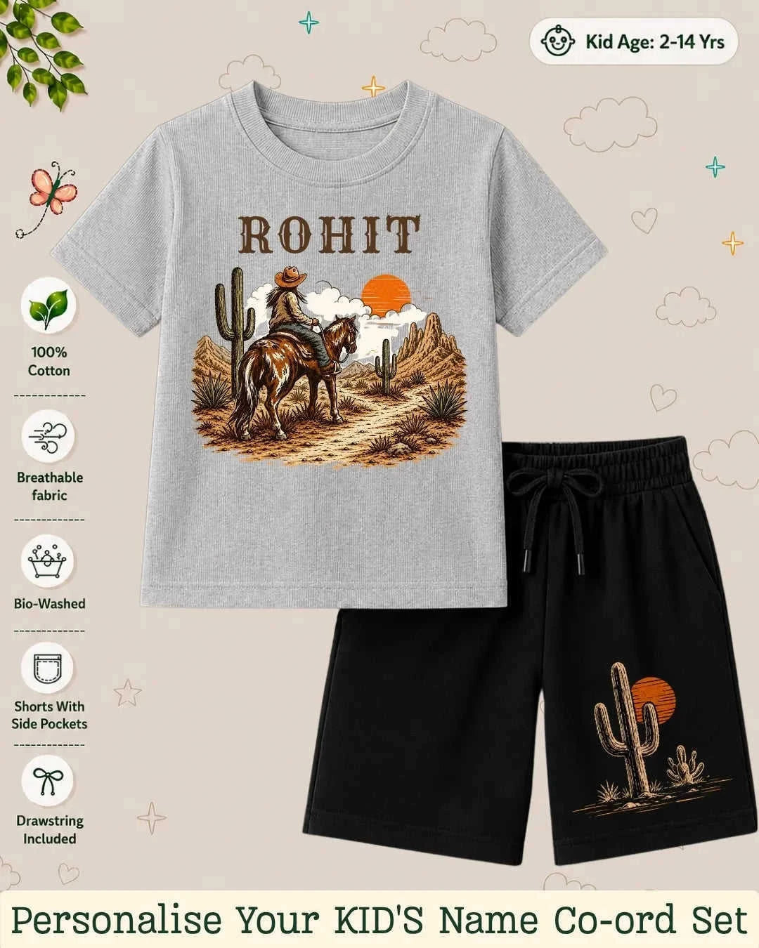 Adventure Custom Kid's Co-ord Set Swiftsoul
