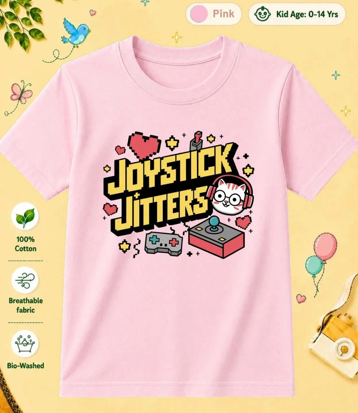 Arcade Kid Cotton Tee Swiftsoul