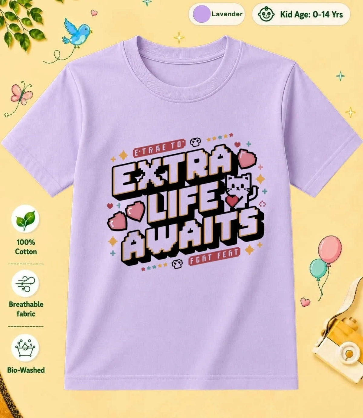 Arcade Kid Cotton Tee Swiftsoul