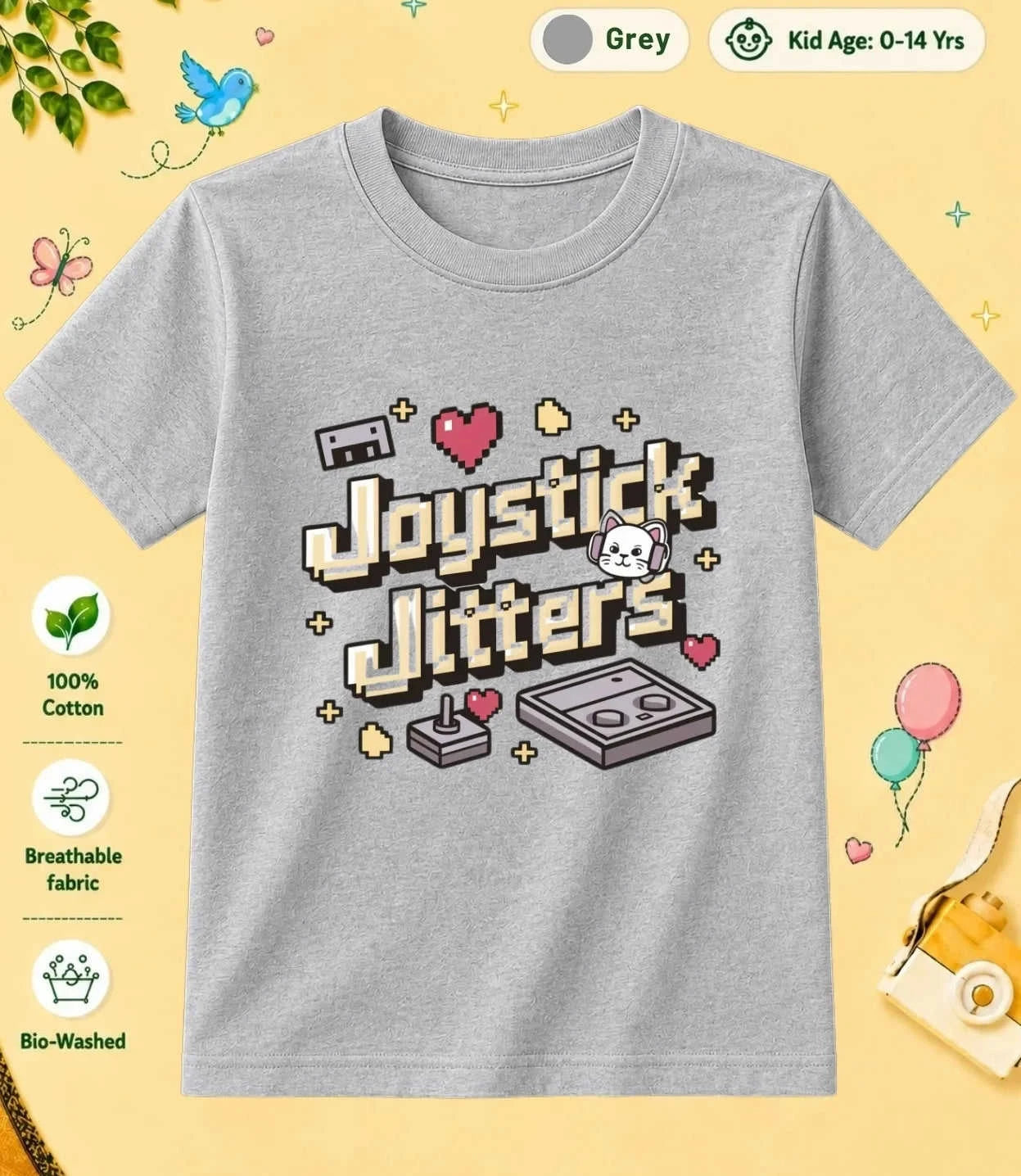 Arcade Kid Cotton Tee Swiftsoul