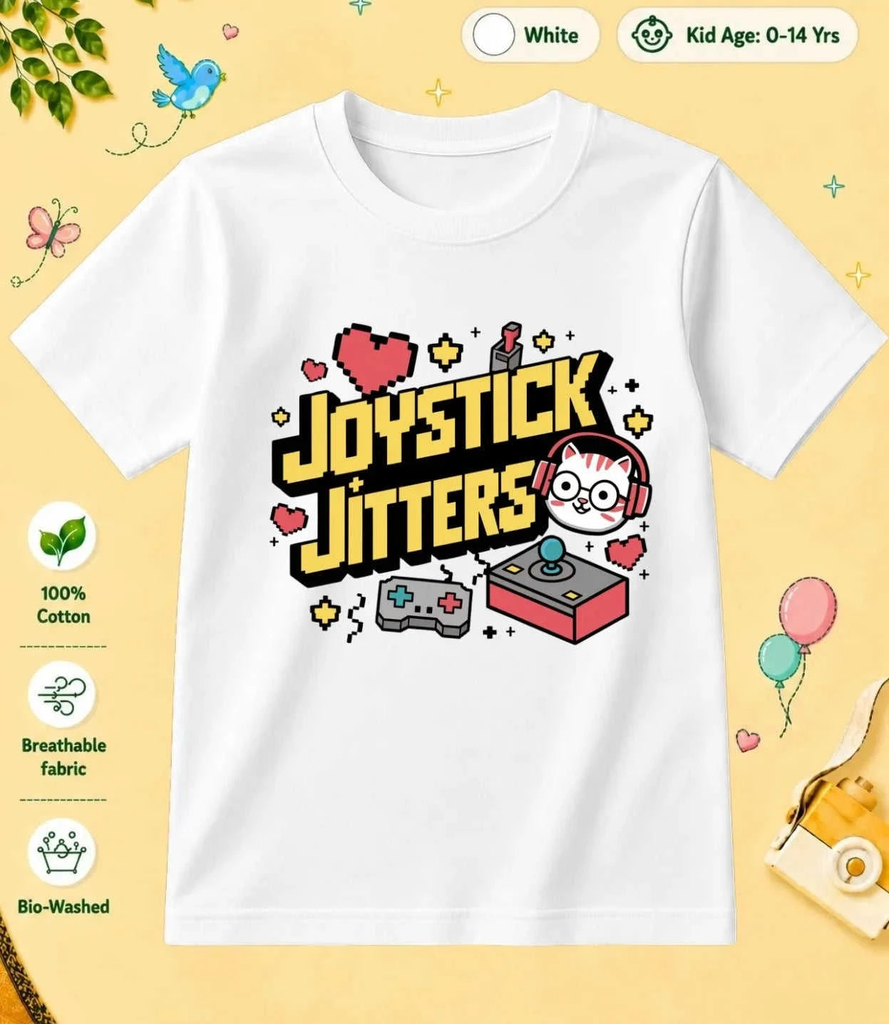 Arcade Kid Cotton Tee Swiftsoul
