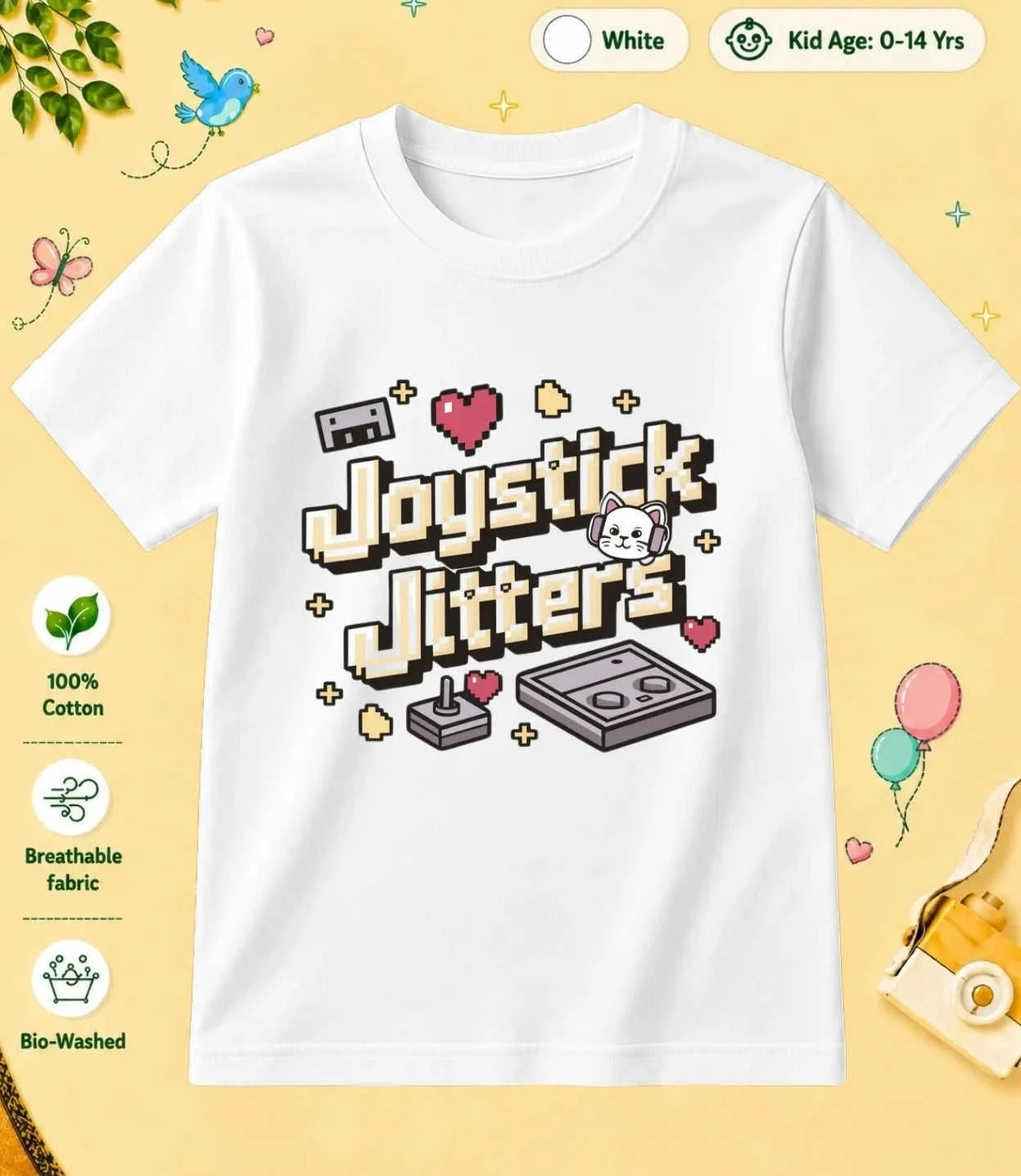 Arcade Kid Cotton Tee Swiftsoul