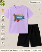 Back To School Custom Kid Co-ord Set Swiftsoul