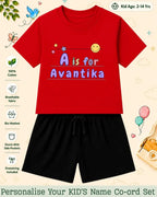 Back To School Custom Kid Co-ord Set Swiftsoul