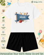 Back To School Custom Kid Co-ord Set Swiftsoul