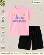 Back To School Custom Kid Co-ord Set Swiftsoul