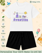 Back To School Custom Kid Co-ord Set Swiftsoul