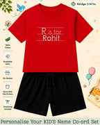 Back To School Custom Kid Co-ord Set Swiftsoul