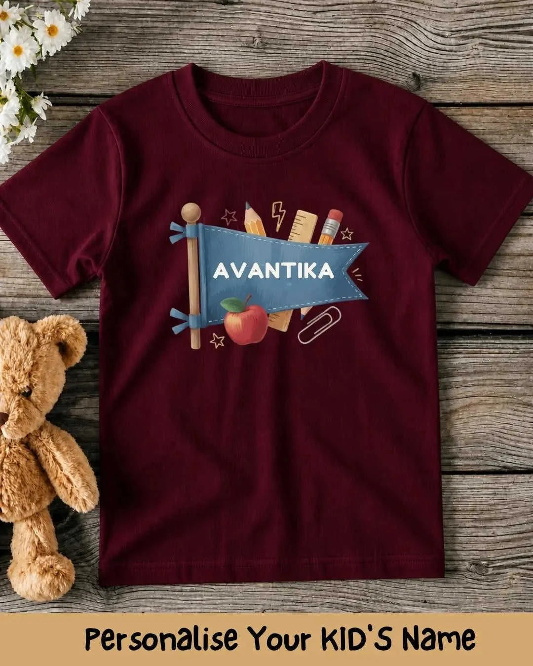 Back To School Custom Kid Cotton Tee Swiftsoul 