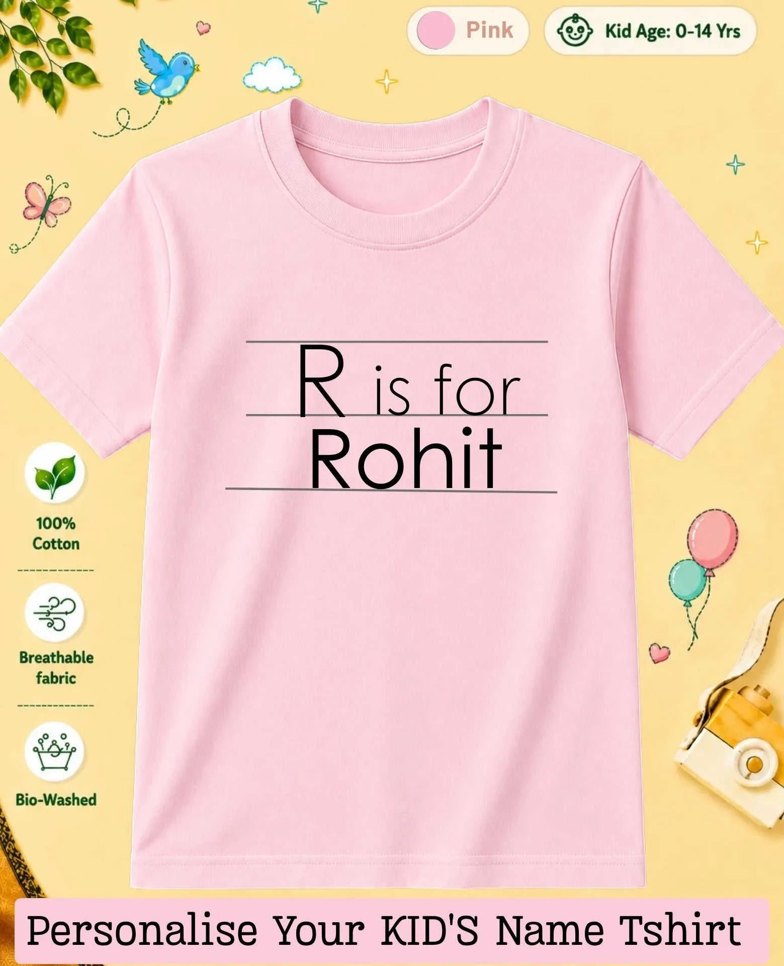 Back To School Custom Kid Cotton Tshirt Swiftsoul