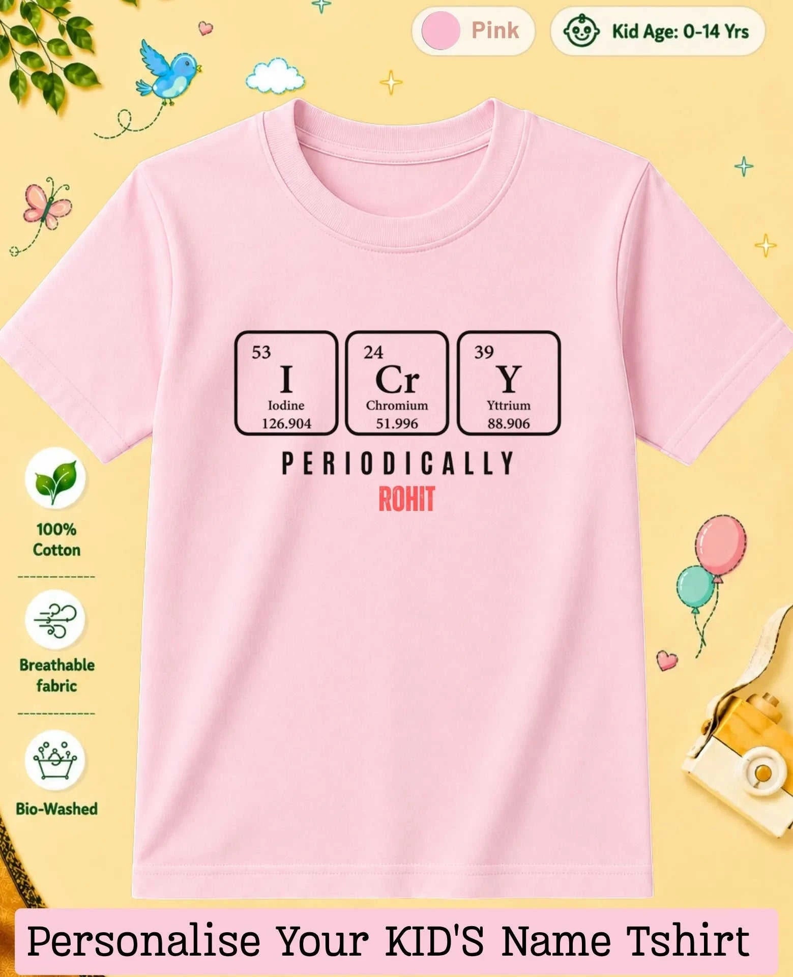 Back To School Custom Kid Cotton Tshirt Swiftsoul