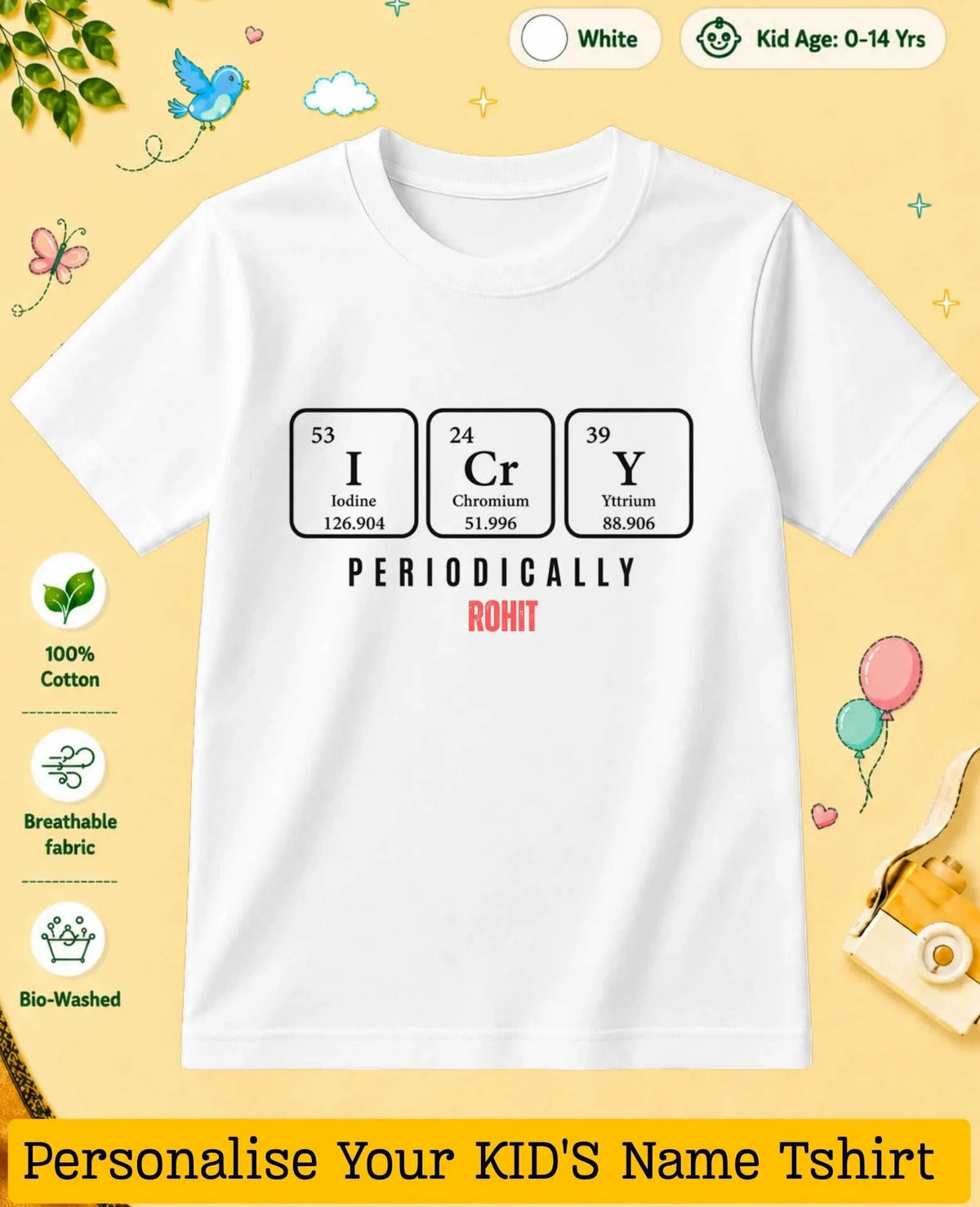 Back To School Custom Kid Cotton Tshirt Swiftsoul