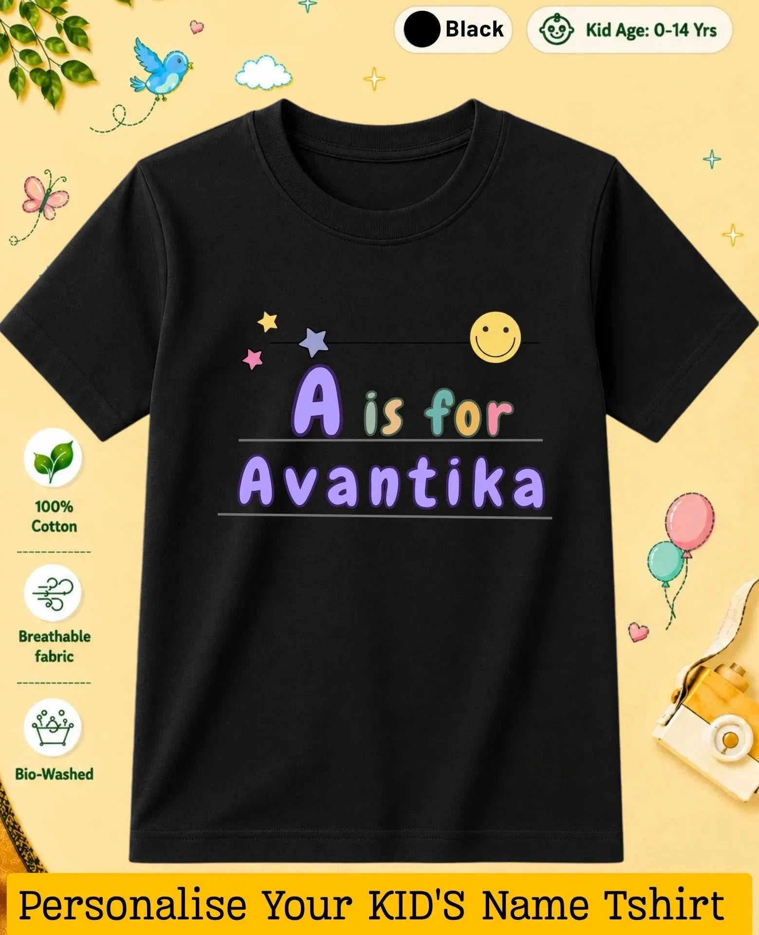 Back To School Custom Kid Cotton Tshirt Swiftsoul