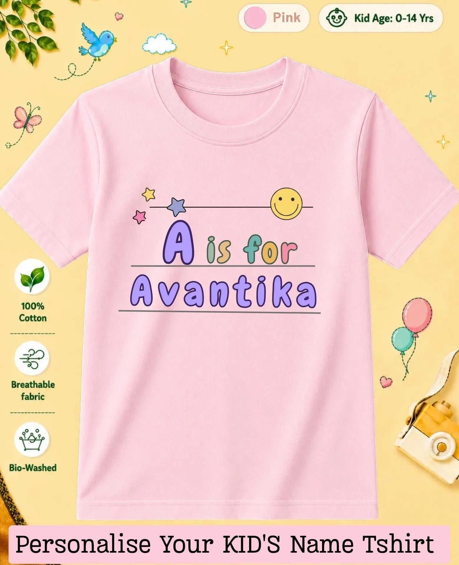Back To School Custom Kid Cotton Tshirt Swiftsoul