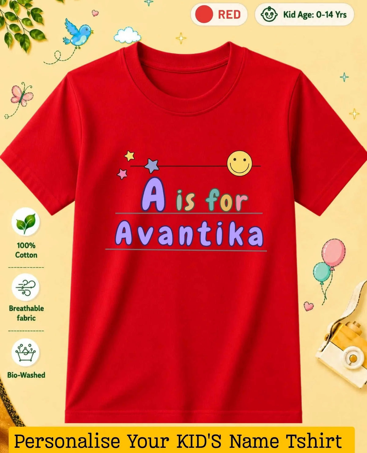 Back To School Custom Kid Cotton Tshirt Swiftsoul