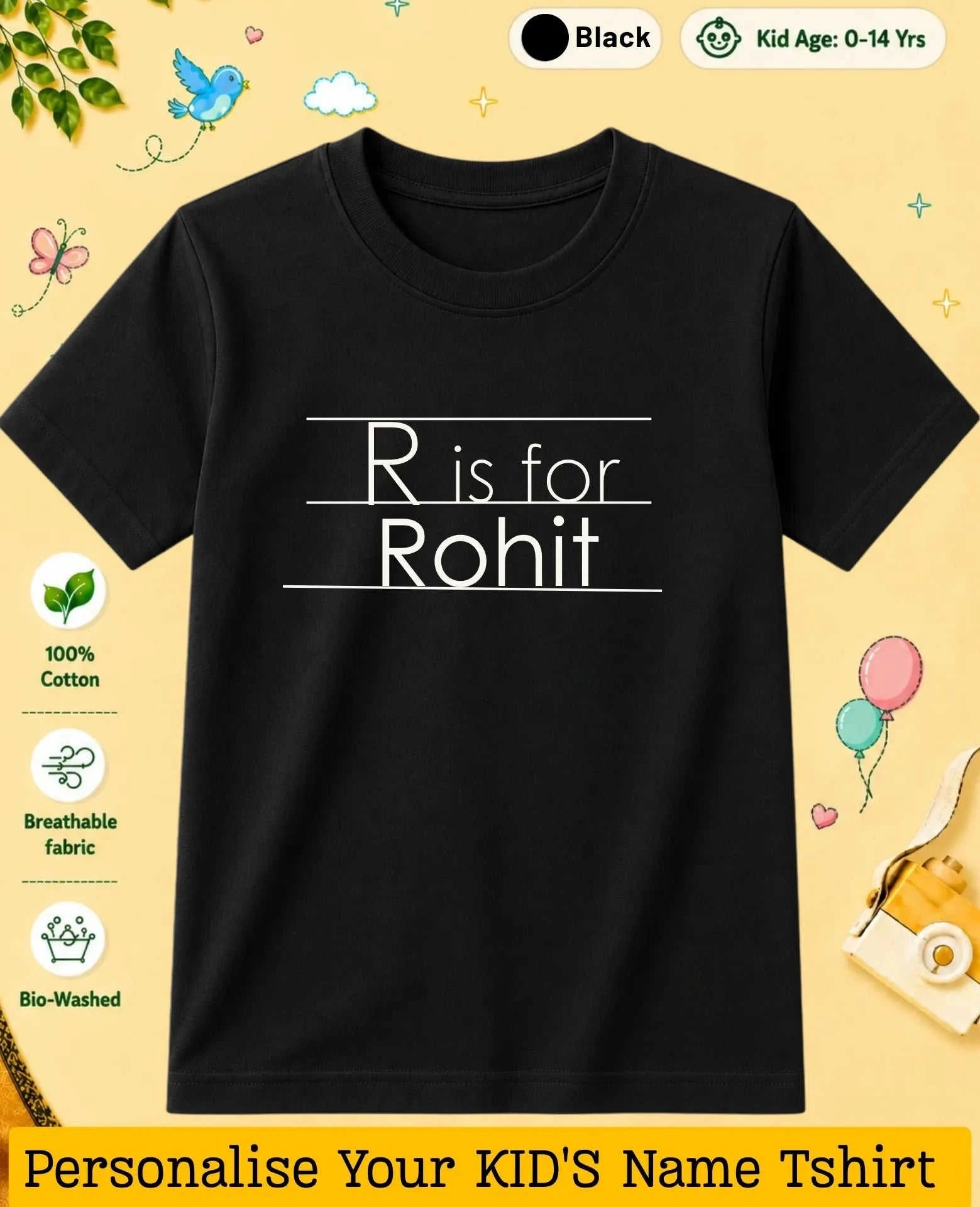 Back To School Custom Kid Cotton Tshirt Swiftsoul