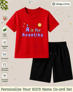 Back To School Custom Kid's Co-ord Set Swiftsoul