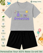 Back To School Custom Kid's Co-ord Set Swiftsoul