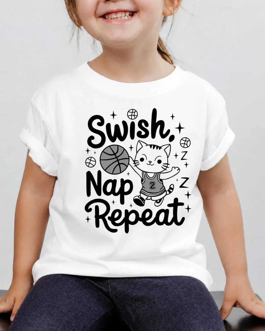 Basketball Kid Cotton Tee Swiftsoul 