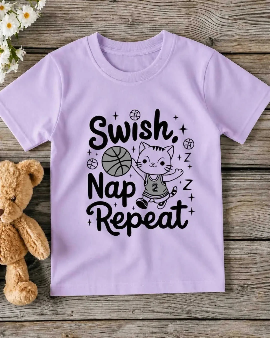 Basketball Kid Cotton Tee Swiftsoul 
