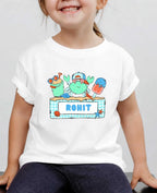 Beach Custom Kid Cotton Tshirt Swiftsoul