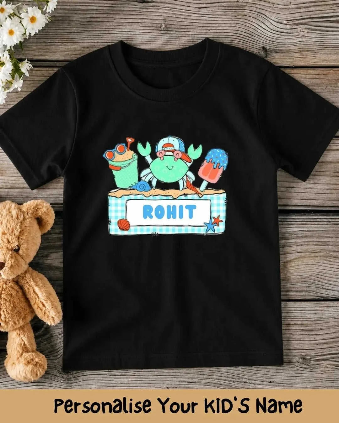 Beach Custom Kid's Cotton Tee Swiftsoul 