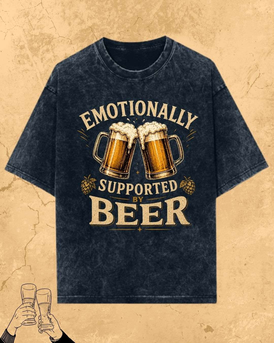 Beer Bond Statement Cotton T-Shirt Billien LLC 