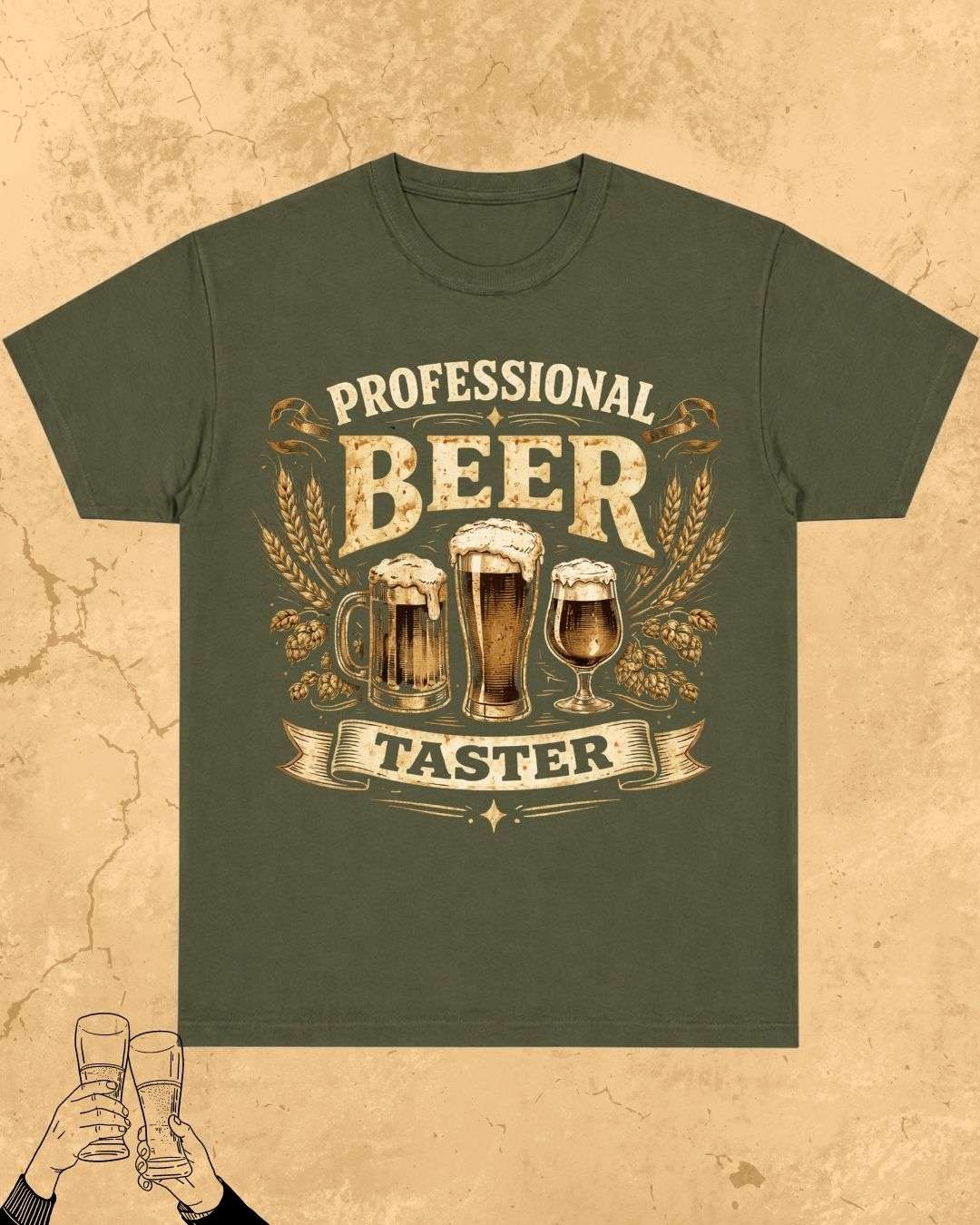 Beer Bond Statement Cotton T-Shirt Billien LLC 