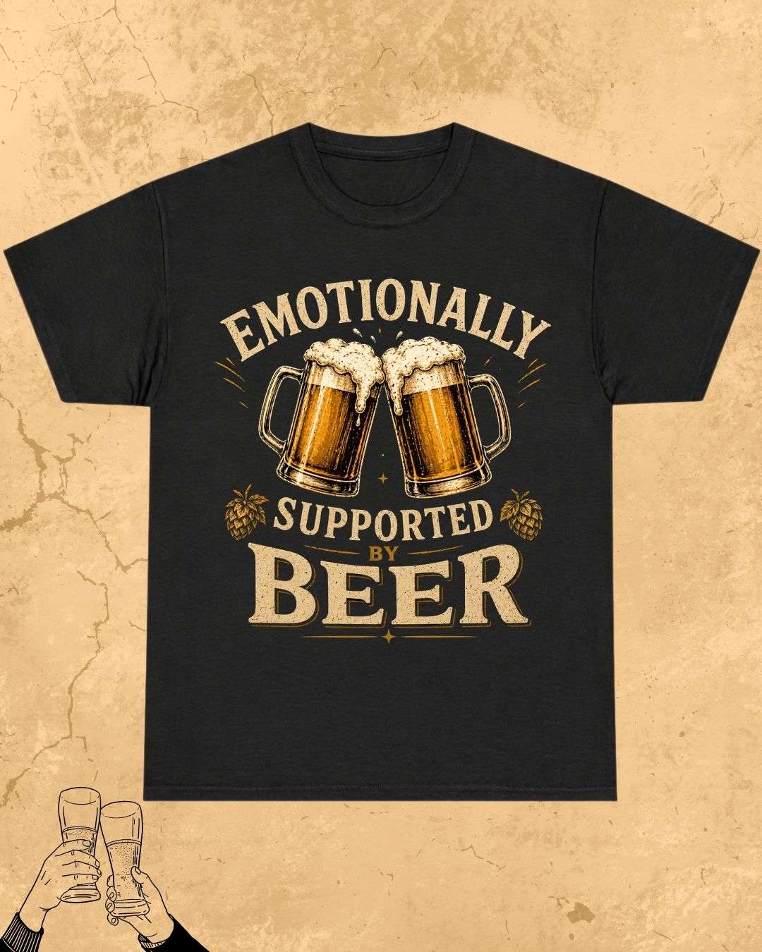 Beer Bond Statement Cotton T-Shirt Billien LLC 