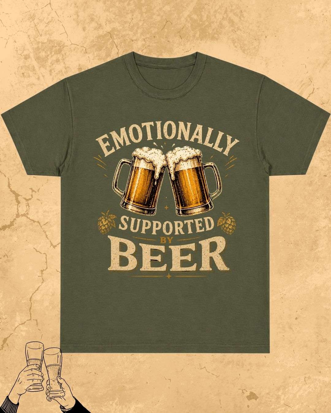 Beer Bond Statement Cotton T-Shirt Billien LLC 