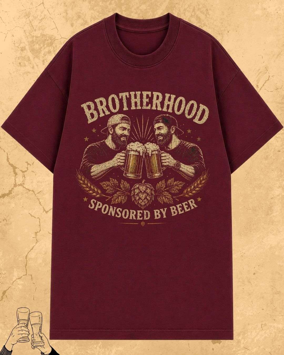 Beer Bond Statement Cotton T-Shirt Billien LLC 