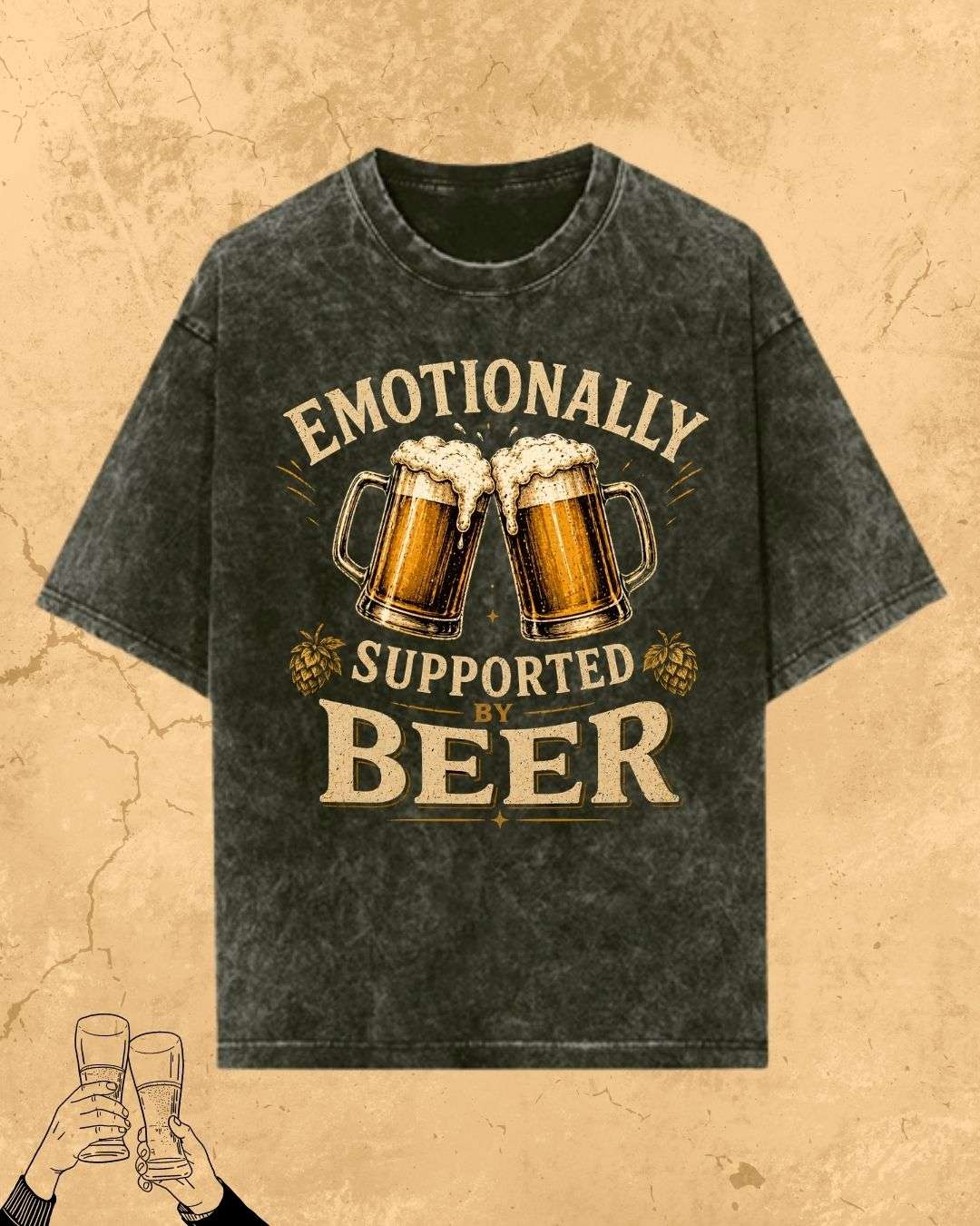 Beer Bond Statement Cotton T-Shirt Billien LLC 