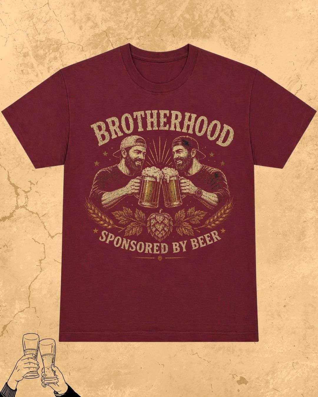 Beer Bond Statement Cotton T-Shirt Billien LLC 