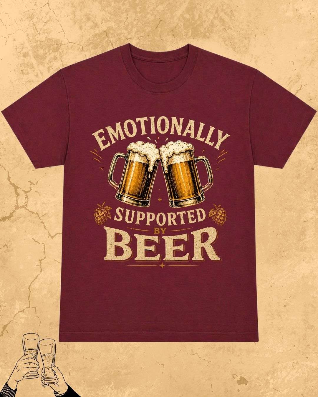 Beer Bond Statement Cotton T-Shirt Billien LLC 