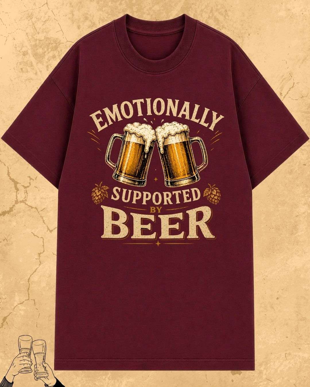 Beer Bond Statement Cotton T-Shirt Billien LLC 