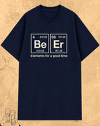 Beer Chemistry Pun Cotton Tshirt Swiftsoul 