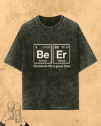 Beer Chemistry Pun Cotton Tshirt Swiftsoul 