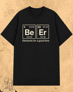 Beer Chemistry Pun Cotton Tshirt Swiftsoul 