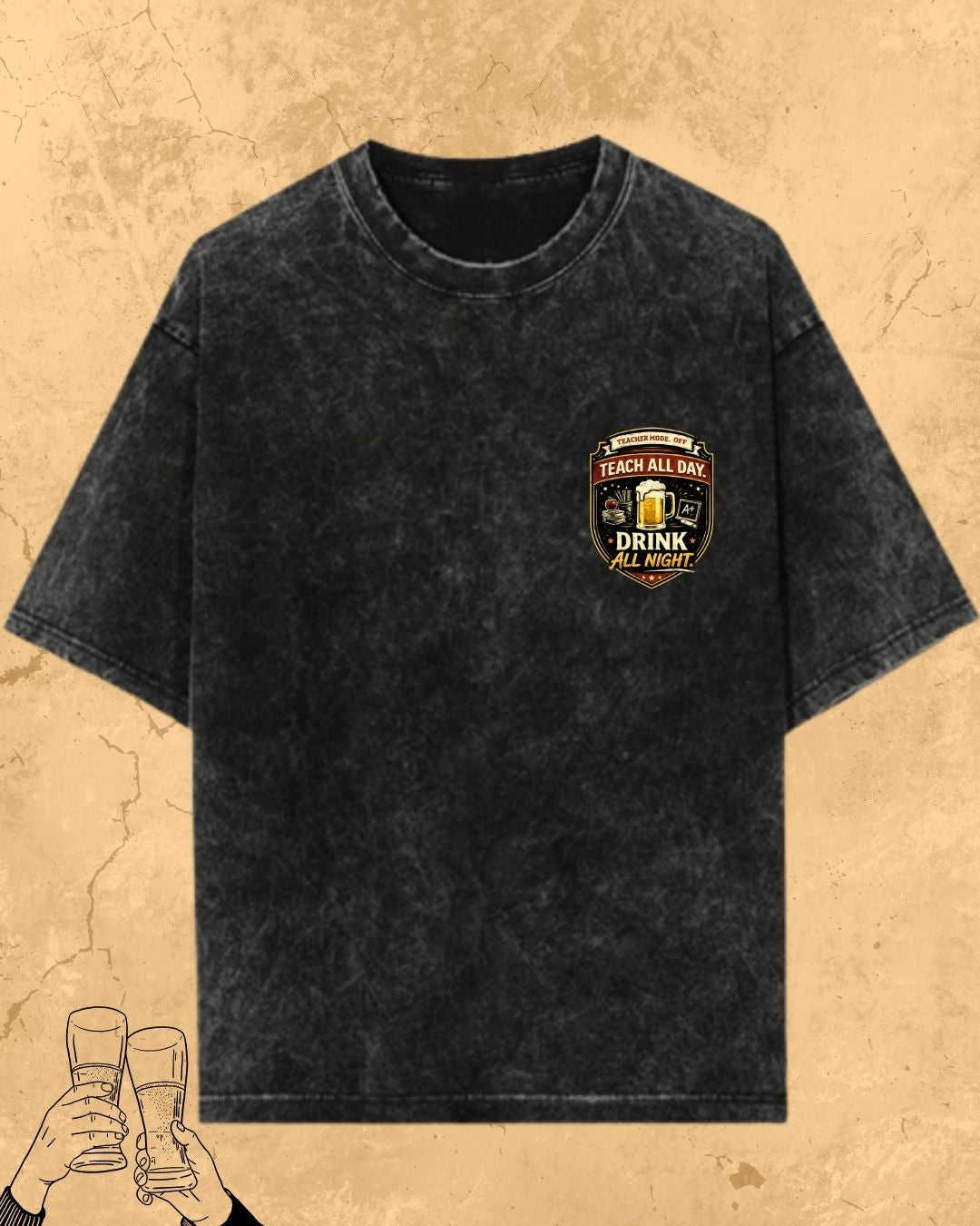 Beer Chemistry Pun Cotton Tshirt Swiftsoul 