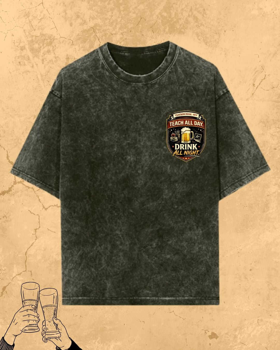 Beer Chemistry Pun Cotton Tshirt Swiftsoul 