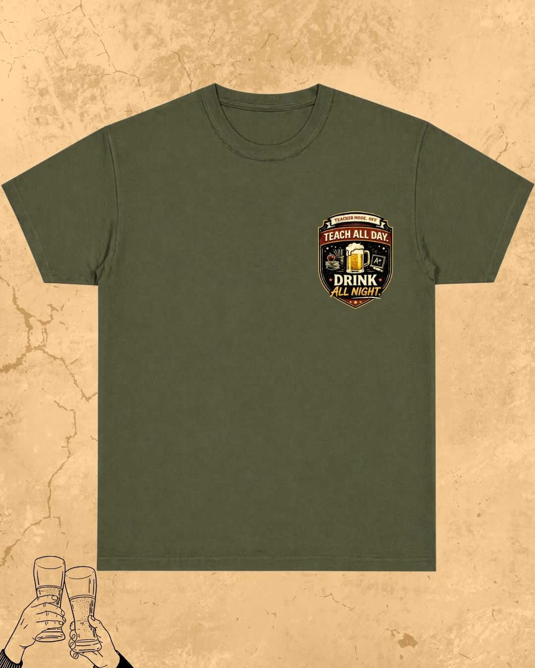 Beer Chemistry Pun Cotton Tshirt Swiftsoul 