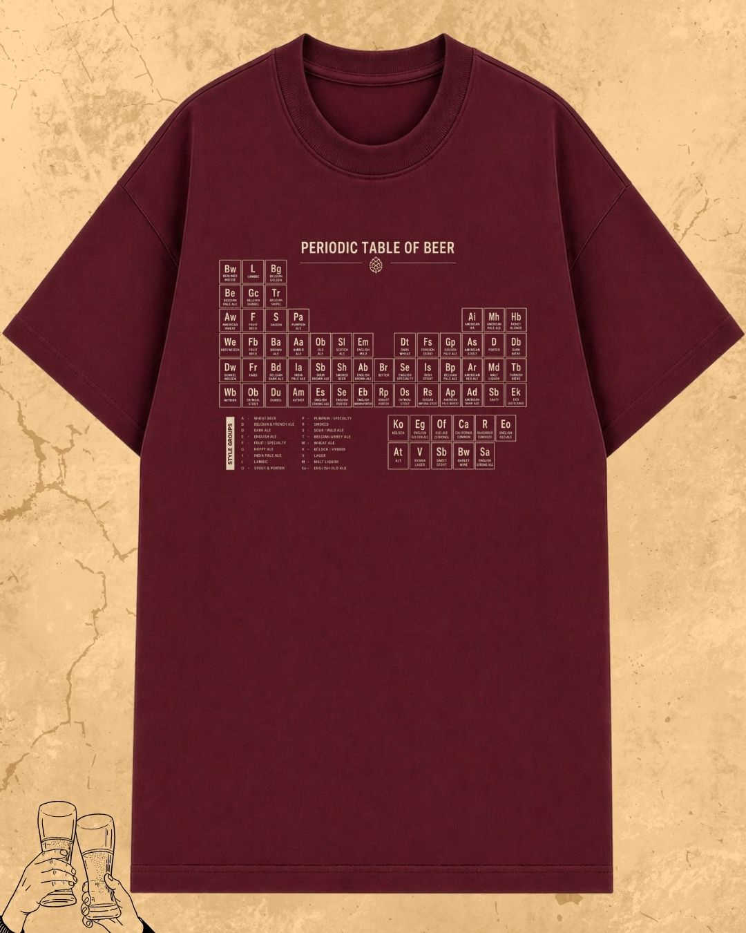 Beer Chemistry Pun Cotton Tshirt Swiftsoul 