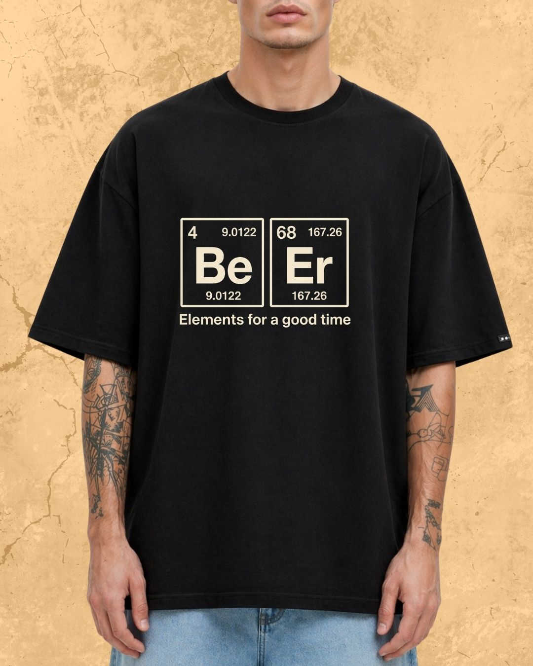 Beer Chemistry Pun Cotton Tshirt Swiftsoul 