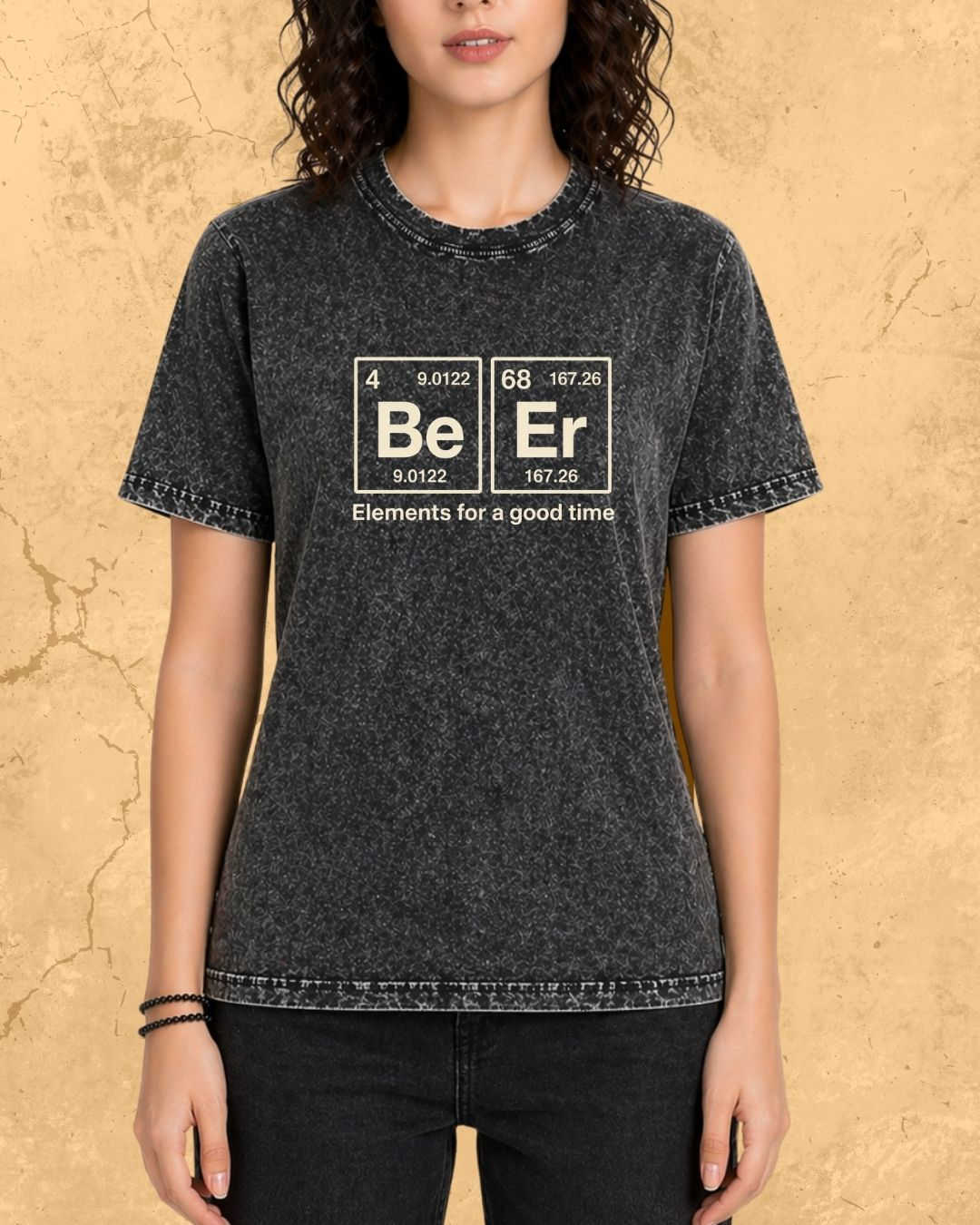 Beer Chemistry Pun Cotton Tshirt Swiftsoul 