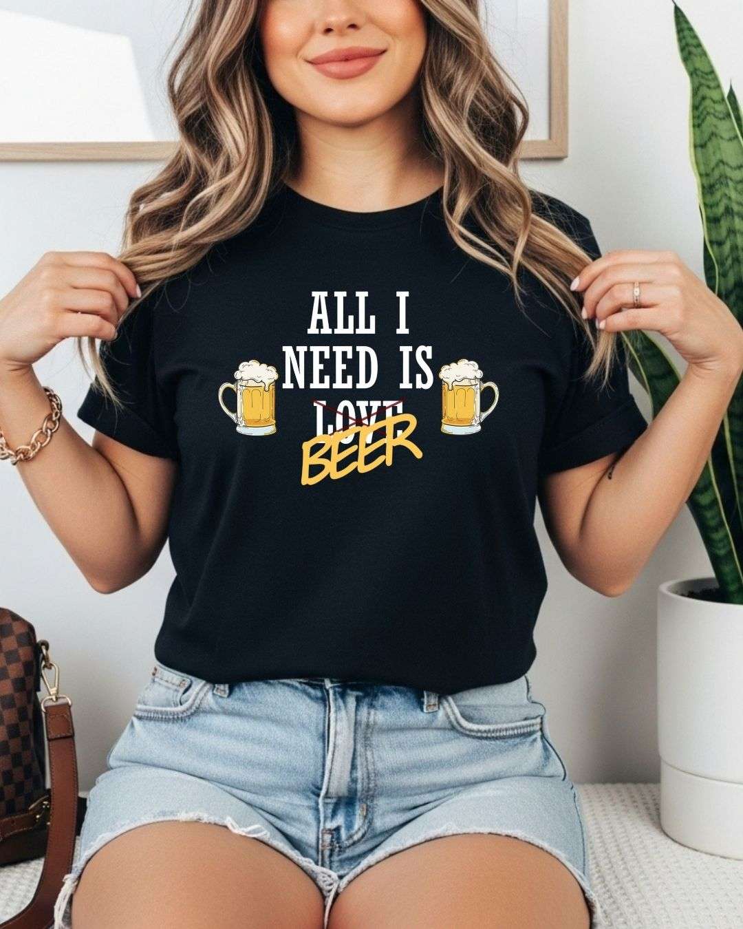 Beer Over Love Cotton Tshirt Billien LLC 