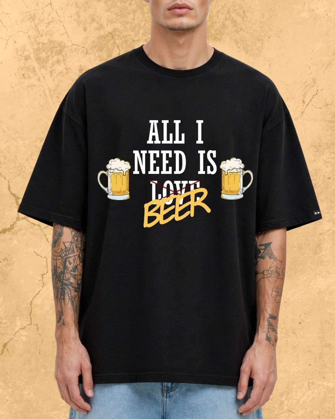 Beer Over Love Cotton Tshirt Billien LLC 
