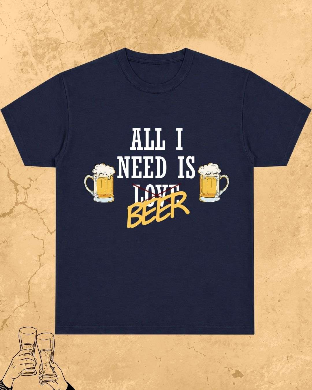 Beer Over Love Cotton Tshirt Billien LLC 